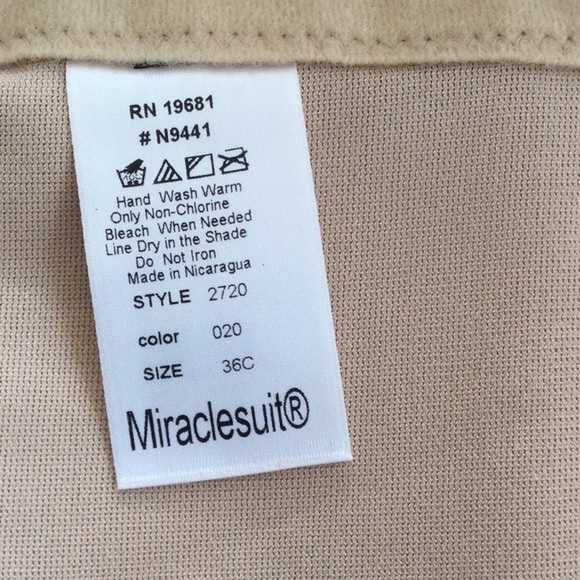 Bustier Molded Cup extra Firm control color beige size 36C. #77. - Picture 6 of 9